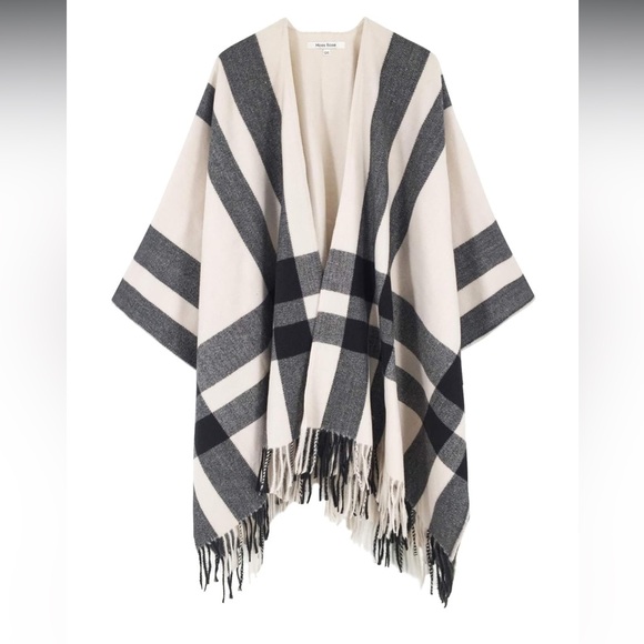 Moss Rose Women's Shawl Wrap Poncho Ruana Cape Open Front Cardigan Spring Fall - Picture 1 of 7